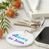 Kunstenaarschap voor Jesus Sleutelhanger (Voorkant Rechts)