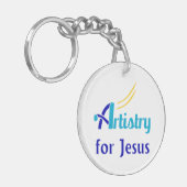 Kunstenaarschap voor Jesus Sleutelhanger (Voorkant Links)