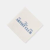 Kunstenaarsclub themafeest servet (Hoek)