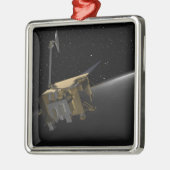 Kunstenaarsconcept van de Maanverkenning Orbi 4 Metalen Ornament (Links)
