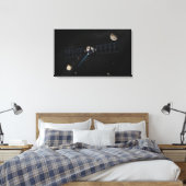 Kunstenaarsconcept van het Dawn spacecraft in orbi Canvas Afdruk (Insitu (Slaapkamer))
