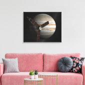 Kunstenaarsconcept van het Juno-ruimtevaartuig Canvas Afdruk (Insitu (Woonkamer))