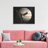 Kunstenaarsconcept van het Juno-ruimtevaartuig Canvas Afdruk (Insitu (Woonkamer))