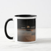 Kunstenaarsconcept van het Mars Express-ruimtevaar Mok (Links)