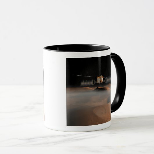 Kunstenaarsconcept van het Mars Express-ruimtevaar Mok (Voorkant rechts)