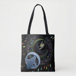 Kunstenaarsconcept van het ruimtevaartuig met Alcu Tote Bag