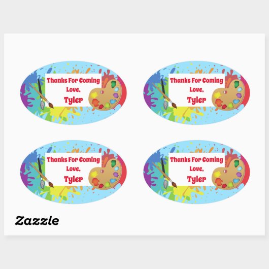 Kunstenaarsfeest Dank u Sticker (Vel)