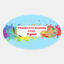 Kunstenaarsfeest Dank u Sticker