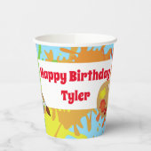 Kunstenaarsfeest gepersonaliseerd papieren bekers (Links)