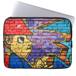 Kunstenaarsingenieur graffiti Koele muurkunst Laptop Sleeve
