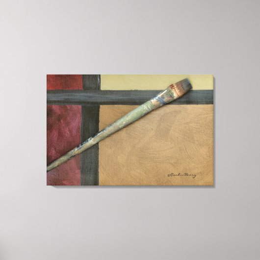 Kunstenaarskwast Canvas Afdruk (Voorkant)