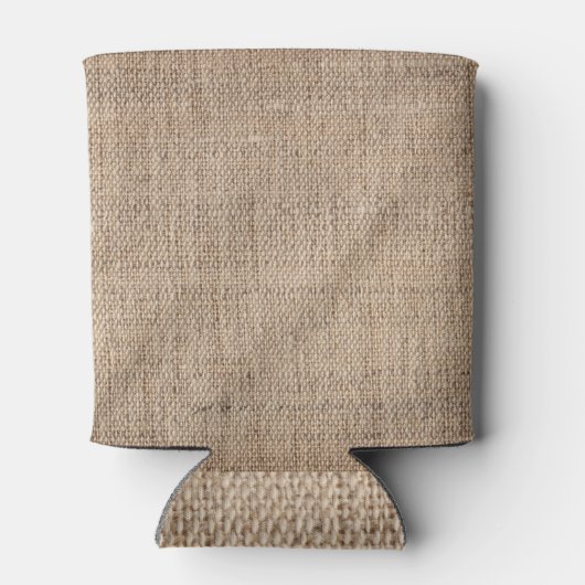 Kunstenaarslinnen canvas: grove textuur blikjeskoeler (Achterkant)