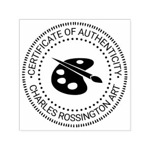 Kunstenaarspalet Certificaat van Echtheid #2 Zelfinktende Stempel