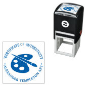 Kunstenaarspalet Certificaat van Echtheid Zelfinktende Stempel (In situ)