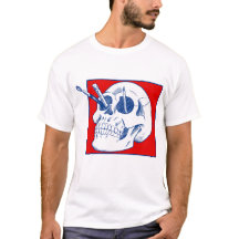 Kunstenaarsschedel met potloden en penselen