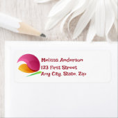 Kunstenaarsschilders Vlinder geschilderde verfkwas Etiket (Insitu)