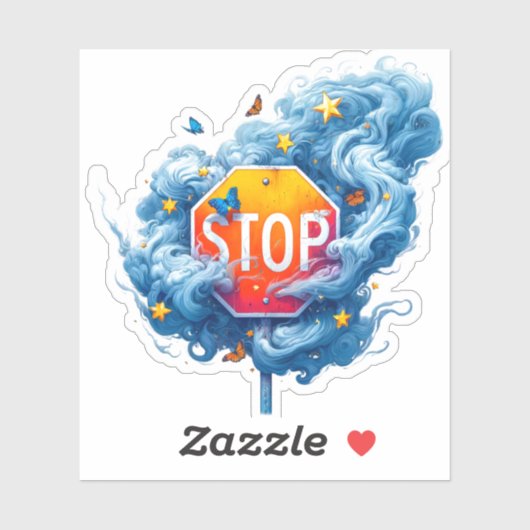 Kunstenaarstopteken Sticker (Vel)