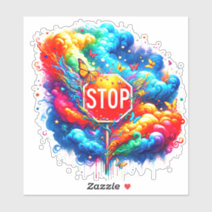 Kunstenaarstopteken Sticker