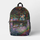 Kunstenaarstuin in Giverny door Claude Monet Bedrukte Rugzak (Voorkant)