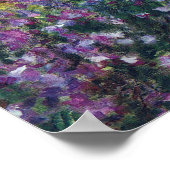 Kunstenaarstuin in Giverny door Claude Monet Poster (Hoek)