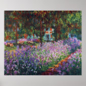 Kunstenaarstuin in Giverny door Claude Monet Poster (Voorkant)