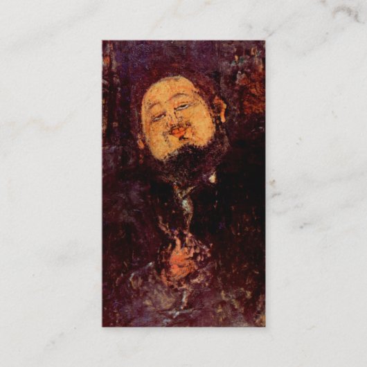 Kunstenares Diego Rivera portret geschilderd door  Visitekaartje (Voorkant)