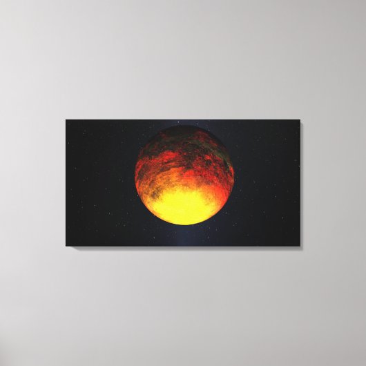 Kunstenbegrip van Kepler-10b Canvas Afdruk (Voorkant)