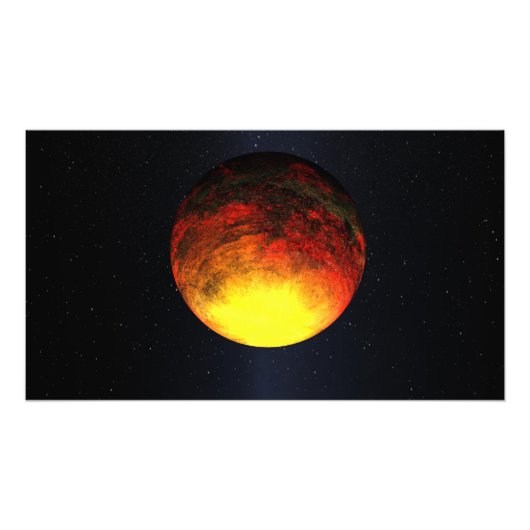 Kunstenbegrip van Kepler-10b Foto Afdruk (Voorkant)