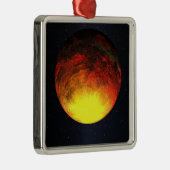 Kunstenbegrip van Kepler-10b Metalen Ornament (Rechts)