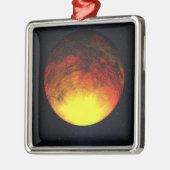 Kunstenbegrip van Kepler-10b Metalen Ornament (Links)