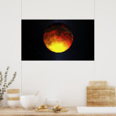 Kunstenbegrip van Kepler-10b Poster (Keuken)