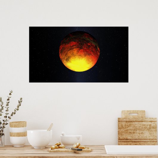 Kunstenbegrip van Kepler-10b Poster (Keuken)