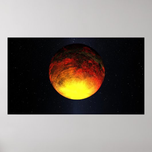 Kunstenbegrip van Kepler-10b Poster (Voorkant)