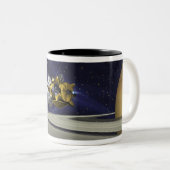 Kunstenconcept Cassini Tweekleurige Koffiemok (Voorkant rechts)