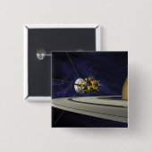 Kunstenconcept Cassini Vierkante Button 5,1 Cm (Voorkant /achterkant)