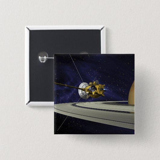 Kunstenconcept Cassini Vierkante Button 5,1 Cm (Voorkant /achterkant)