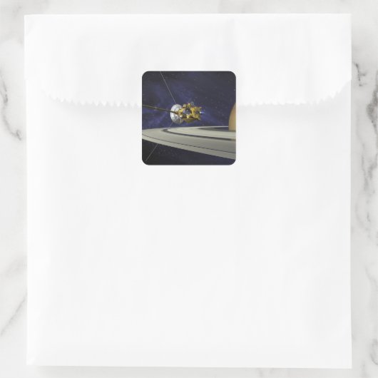 Kunstenconcept Cassini Vierkante Sticker (Tas)