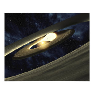 Kunstenconcept met een klomp materiaal foto afdruk