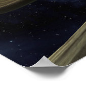 Kunstenconcept met een klomp materiaal poster (Hoek)