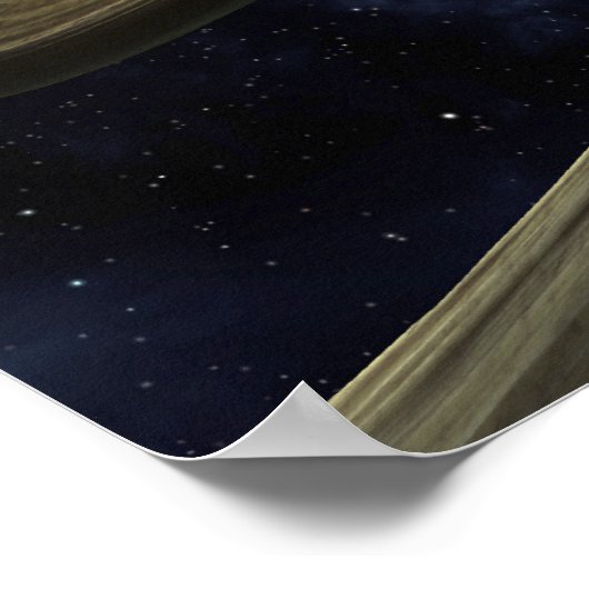 Kunstenconcept met een klomp materiaal poster (Hoek)