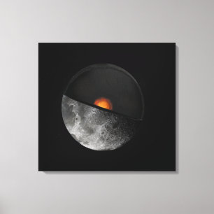 Kunstenconcept met een mogelijke binnenste kern canvas afdruk