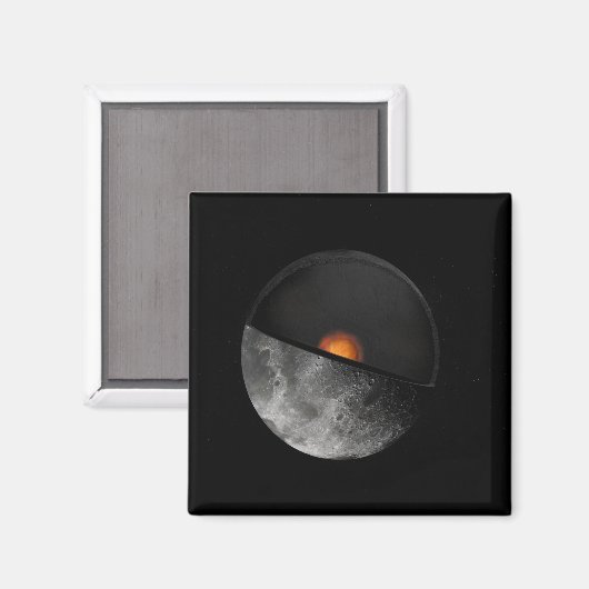 Kunstenconcept met een mogelijke binnenste kern magneet (Voorkant / Achterkant)