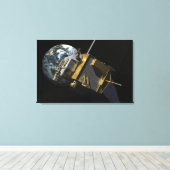 Kunstenconcept van de Lunar Reconnaissance Orbi 2 Canvas Afdruk (Insitu (Houten vloer))
