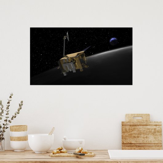 Kunstenconcept van de Lunar Reconnaissance Orbi 2 Poster (Keuken)
