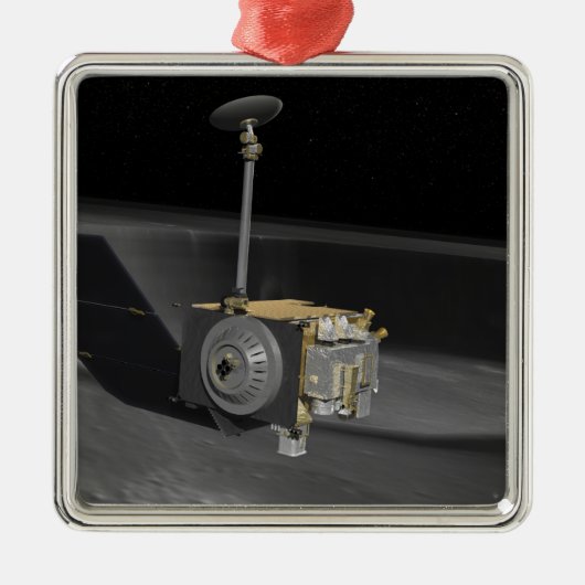 Kunstenconcept van de Lunar Reconnaissance Orbi 3 Metalen Ornament (Voorkant)