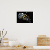 Kunstenconcept van de Lunar Reconnaissance Orbi 3 Poster (Keuken)