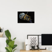 Kunstenconcept van de Lunar Reconnaissance Orbi 3 Poster (Thuiskantoor)