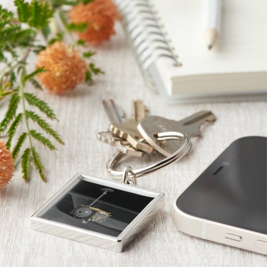 Kunstenconcept van de Lunar Reconnaissance Orbi 3 Sleutelhanger (Zijkant)