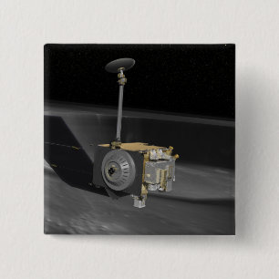 Kunstenconcept van de Lunar Reconnaissance Orbi 3 Vierkante Button 5,1 Cm
