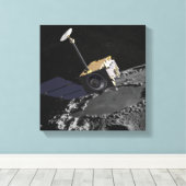 Kunstenconcept van de Lunar Reconnaissance Orbi Canvas Afdruk (Insitu (Houten vloer))